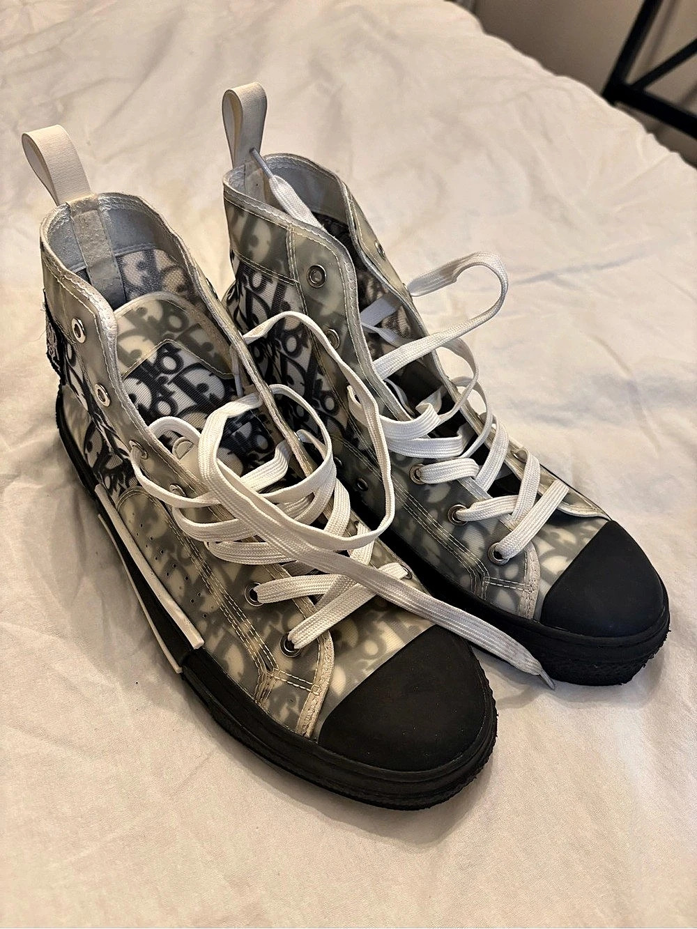 Dior B23 High Top Sneaker Oblique Black White Sneakers Gray & Black